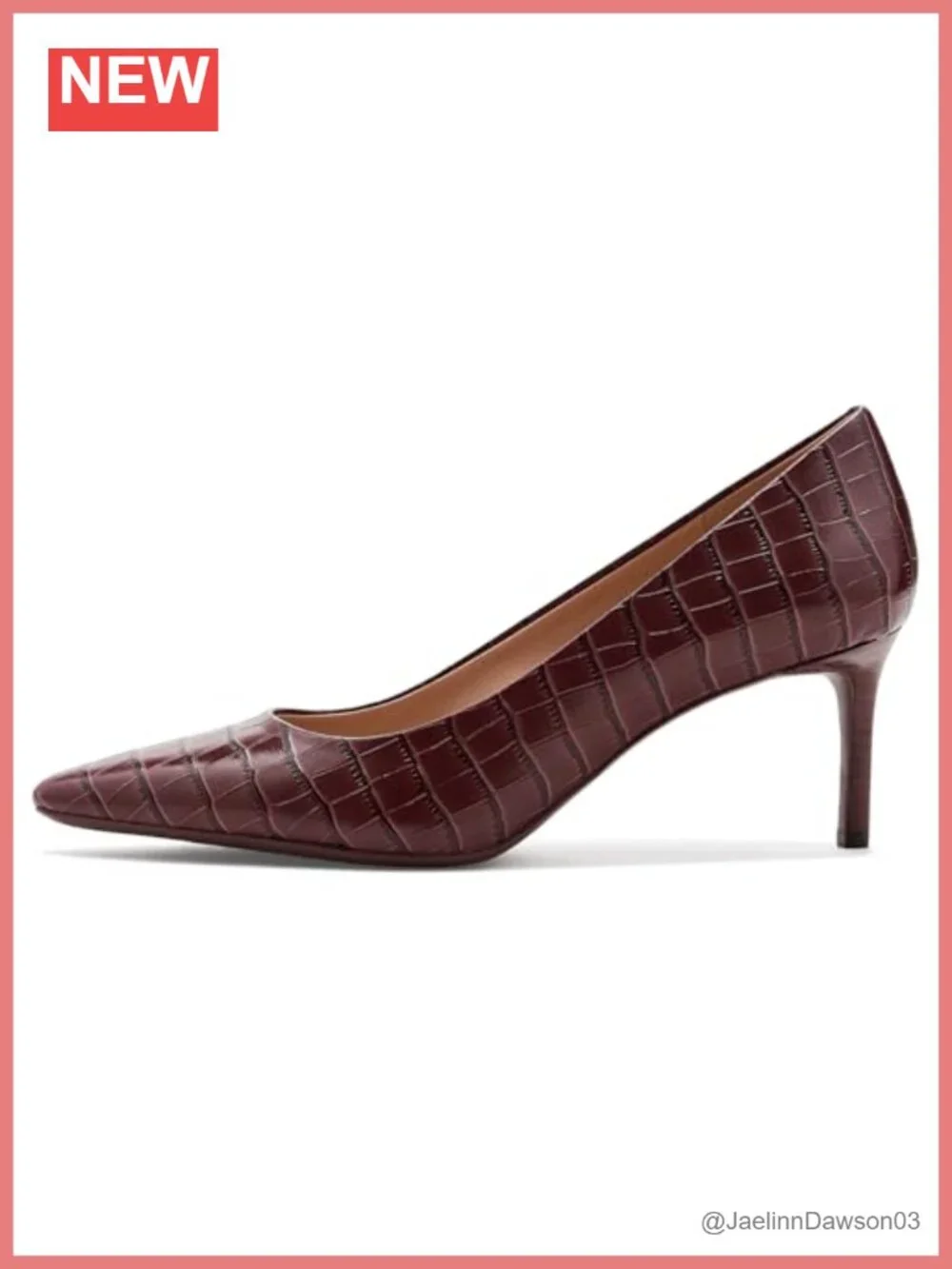 Women's Leather Stiletto Heel Pumps - Lightweight Dress Shoes